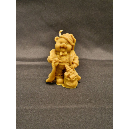 Bougie ourson en cire d'abeille