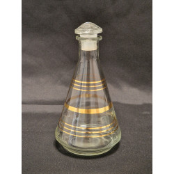 Flacon en verre doré