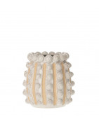 Vase Pampita Blanc/Beige