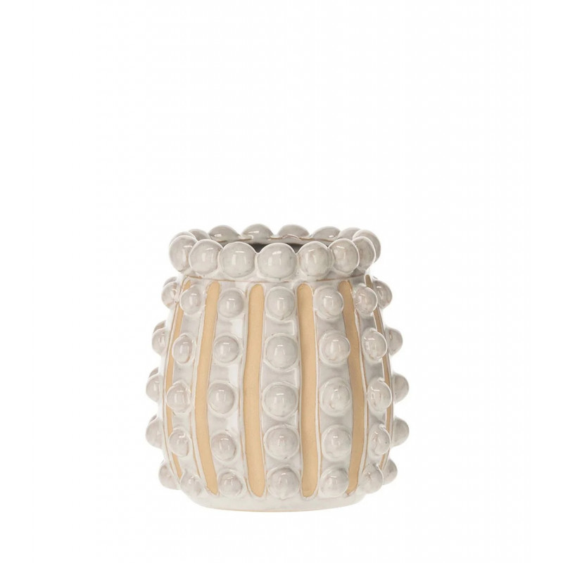 Vase Pampita Blanc/Beige