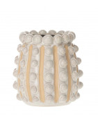 Vase Pampita Blanc/Beige