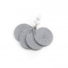 Set de 4 dessous de verre - Gris