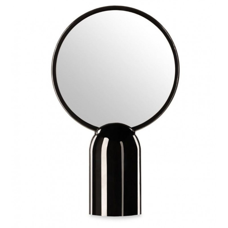 MIROIR SUR PIED DISQUE NOIR