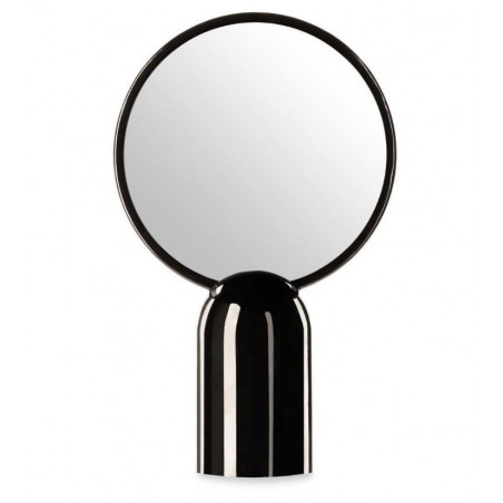 MIROIR SUR PIED DISQUE NOIR