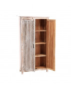 Armoire Blanchie Léa en Bois Recyclé - Etxeko Déco