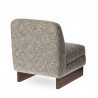 Fauteuil Oslo Gris Chiné en Coton et Polyester - Etxeko Déco