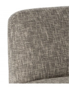 Fauteuil Oslo Gris Chiné en Coton et Polyester - Etxeko Déco