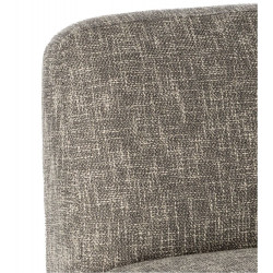 Fauteuil Oslo Gris Chiné en Coton et Polyester - Etxeko Déco