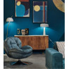 Fauteuil Memento Pétrole| Décor Élégant et Fantaisiste