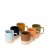 Set de 6 Mugs Matcha Multicolore – Élégance et Durabilité en Grès