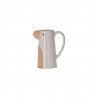 Pichet Perroquet Blanc en Grès – Design Original et Élégant