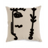Coussin Visage – Design Minimaliste et Touche Artistique