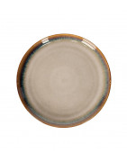 Assiette Plate Yuni Beige en Grès – Élégance et Simplicité