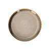 Assiette Plate Yuni Beige en Grès – Élégance et Simplicité