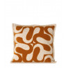 Coussin Granna Moutarde/Blanc – Design Moderne et Touche de Couleur