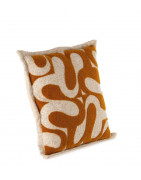 Granna Mustard/White Cushion – Modern Design and Pop of Color