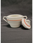 Sucrier blanc en porcelaine Czechoslovakia