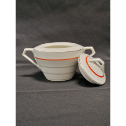 Sucrier blanc en porcelaine Czechoslovakia